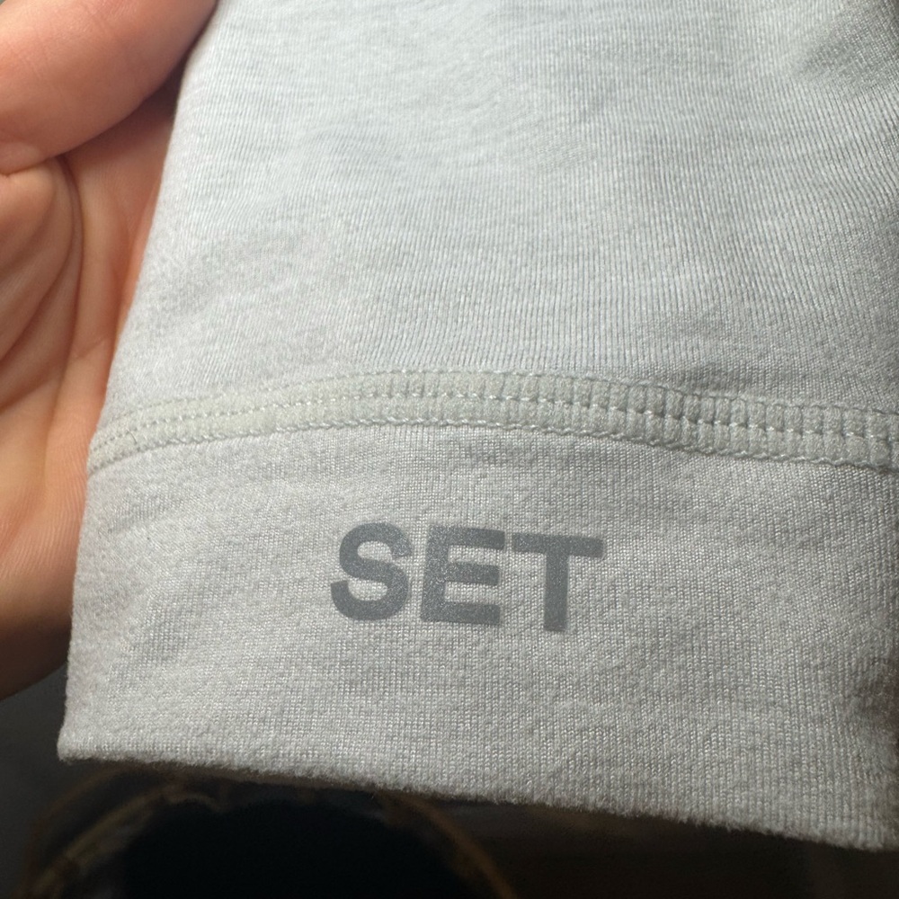 Set Active Formcloud Light Gray High-Waisted Legg… - image 4